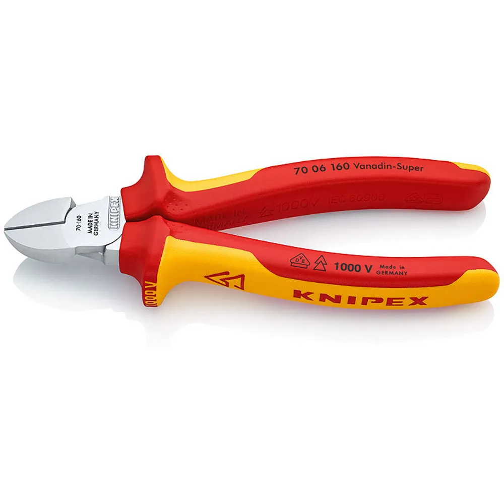ALICATE C/LATERAL 6" (KNIPEX 7006160) AISLADO 1000 VOLTS